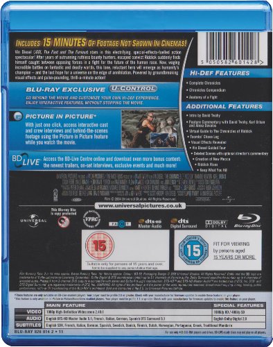 The Chronicles Of Riddick  [Edizione: Regno Unito] [Reino Unido] [Blu-ray]