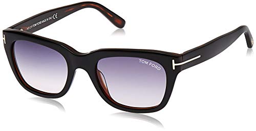 Tom Ford FT0237 05B 52 gafas de sol, Negro (Negro/AltroFumo Grad), 52.0 para Hombre