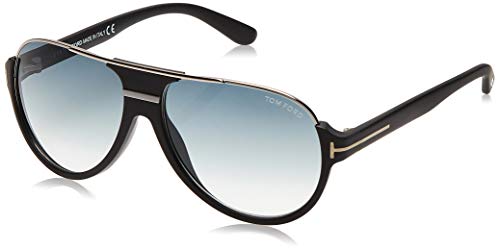 Tom Ford FT0334 02W 59 Monturas de gafas, Negro (Negro OpacoBlu Grad), 59.0 para Hombre