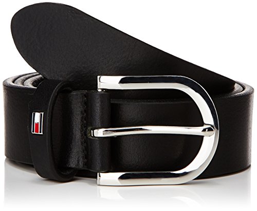 Tommy Hilfiger NEW DANNY BELT Cinturón, Masters Black, 95 cm para Hombre