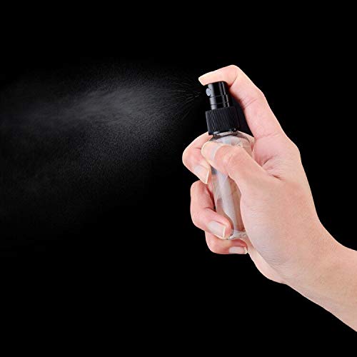 Toureal 30ML Botellas de Spray con Bomba (12 Piezas) Atomizador Pulverizador Contenedor para Perfume (Transparente)