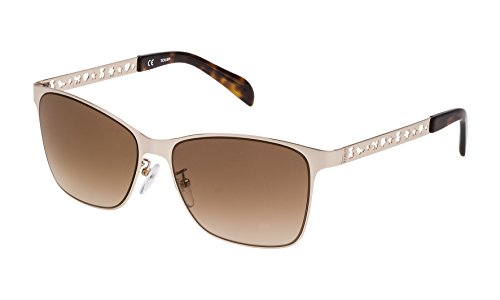 TOUS STO333-57300G Gafas de sol, Shiny Rose Gold, 57 para Mujer