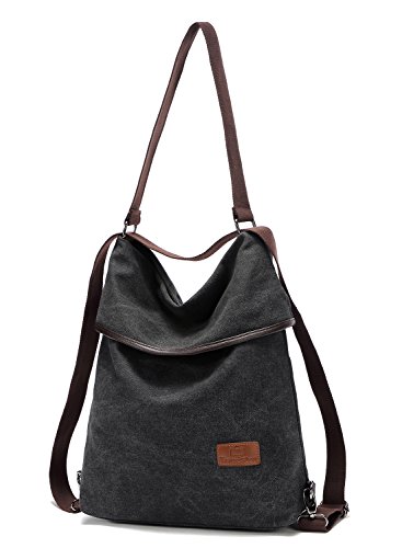 Travistar Bolsos Mujer Mochilas-Vintage Bolsos Hombro Grandes Multifuncional Lona Bolsos Bandolera