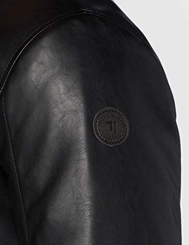 Trussardi Jeans Bomber Regular Fit Soft Ecolea Chaqueta, Negro (Black K299), Large (Talla del Fabricante: 50) para Hombre
