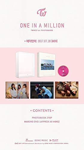 TWICE - [ONE IN A MILLION] 1st 310p Photobook+Making DVD package Sealed