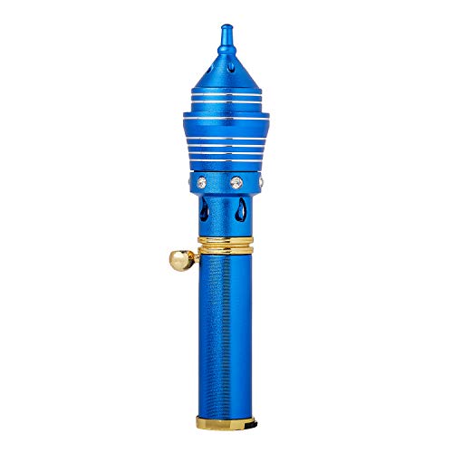 UltraByEasyPeasyStore Espiral Azul Quemador De Incienso Portátil Varitas o Conos Vaporizador Difusor Chorro Bakhoor Oud Bajhur Oudh Flama en Chorro Quemador