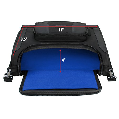 USA Gear Pequeña Bolsa De Mensajero para Tabletas Y Computadora Portátil: La Bolsa De Viaje para Tableta También Se Adapta A Accesorios, Cargador, Teclado, Mouse, Más (Azul)