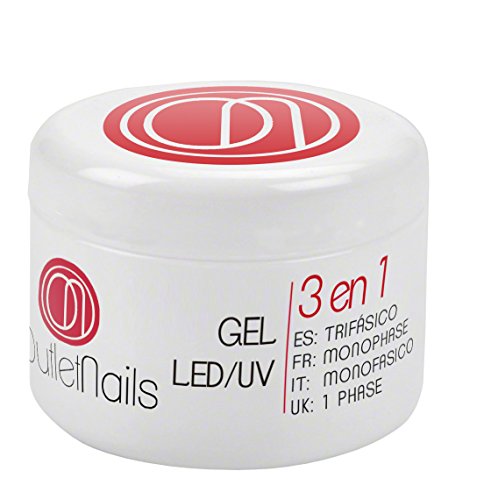 UV Gel Trifasico 30ml para uñas de gel - UV/LED Gel 3 en 1 de Outlet Nails - Viscosidad Media