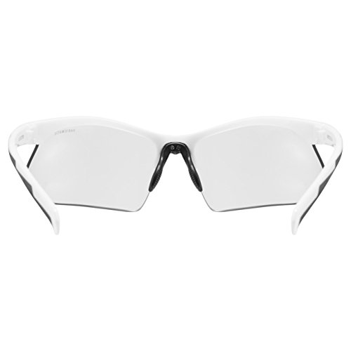 Uvex Sportstyle 802 Vario Gafas de Ciclismo, Unisex Adulto, Blanco/Negro, Talla Única