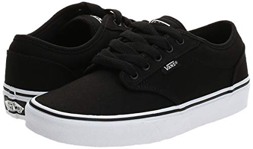 Vans Atwood, Zapatillas para Hombre, Negro (Black/White Canvas 187), 43 EU