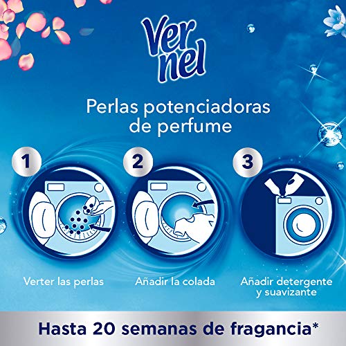 Vernel Supreme Pearls Potenciador de perfume para la ropa Fresh Joy – Pack de 4, Total: 1040 gr