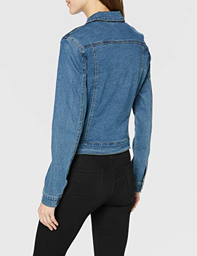 Vero Moda Vmhot SOYA LS Jacket Mix Noos Chaqueta, Azul (Medium Blue Denim Medium Blue Denim), 38 (Talla del Fabricante: Small) para Mujer