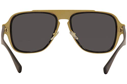 Versace 0VE2199 Gafas De Sol, Negro, 55 para Hombre