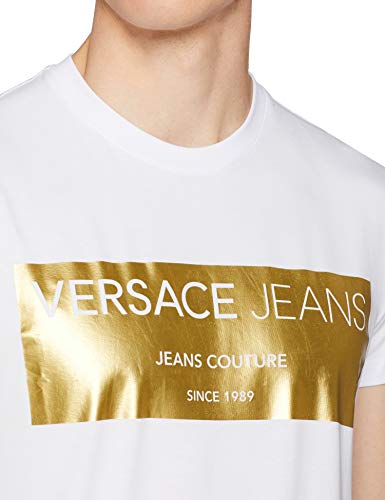 Versace Jeans Man T-Shirt Camiseta de Tirantes, Blanco (Bianco Ottico E003), XX-Large para Hombre