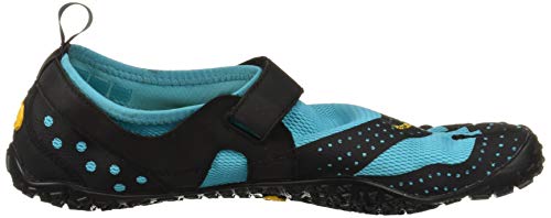 Vibram Fivefingers V-Aqua, Zapatillas Impermeables para Mujer, Azul (Black/Light Blue Black/Light Blue), 38 EU