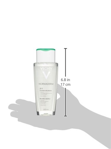 Vichy Normaderm 3-in-1 Micellar Solution - removedores de maquillaje (Piel grasosa, Brillo)
