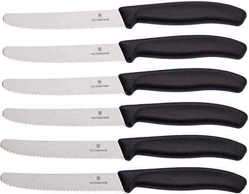 Victorinox Cuchillo, Acero Inoxidable, Negro, Medium