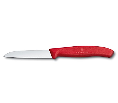 Victorinox Swiss Classic Gemüsemesser-Set, 3-Teilig, Rot, Orange, grün Cuchillo, Acero Inoxidable, Verde/Naranja/Rojo, Medium, 3 Unidades