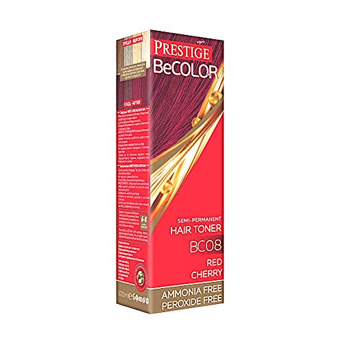 Vips Prestige - BeColor Tinte Semi Permanente Color Rojo Cereza BC08, Sin Amoniaco Sin Peroxide