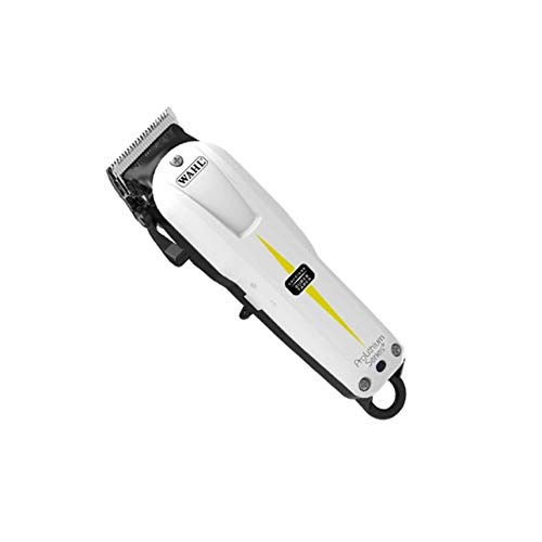 Wahl Prolithium Series - Maquina cortapelos, cuchillas cromadas, diseño sin cable, batería, blanco