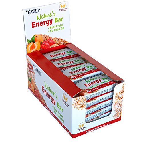 Weider Nature´s Energy Bar Fresa 60g. Barrita energética con un 41% Frutas y 64% de hidratos de carbono. Gran sabor y energía.