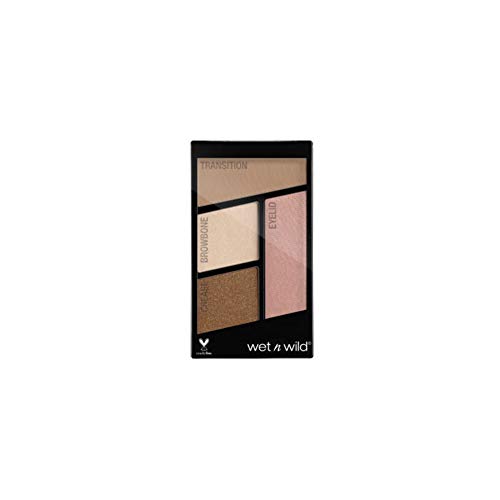 Wet n Wild Color Icon Eyeshadow Quads (Walking on Eggshells)– Paleta de Sombras de ojos - 4 colores mate y brillo