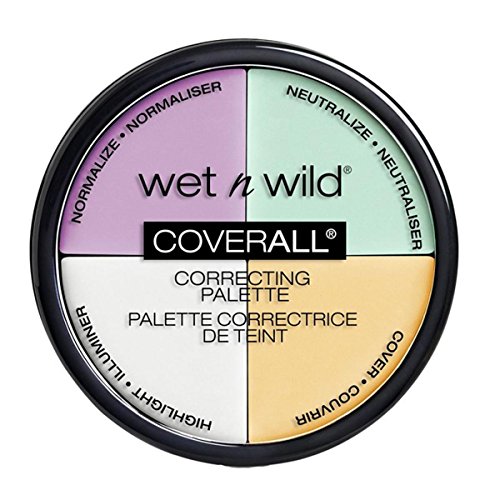 Wet n Wild - CoverAll Concealer Palette - Paleta de Correctores, Perfecta para Ocultar Imperfecciones - Countoring Maquillaje - 4 colores diferentes - 1 Unidad