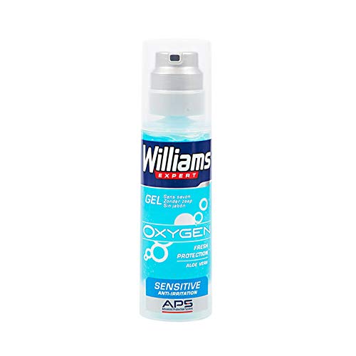 WILLIAMS Expert gel de afeitar oxygen sensitive dosificador 150 ml