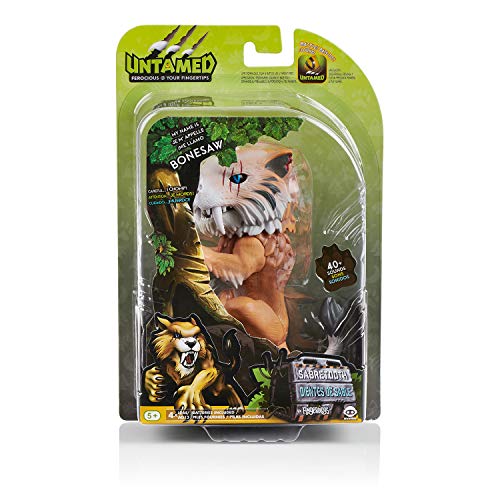 WowWee Untamed Sabretooth - Bonesaw Juguete interactivos - Juguetes interactivos (Marrón, ABS sintéticos, PVC, Polioximetileno (Pom), 5 año(s), Niño/niña, Interior, 110 mm)