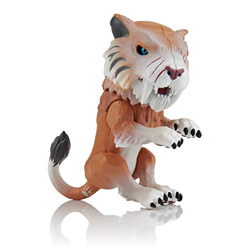 WowWee Untamed Sabretooth - Bonesaw Juguete interactivos - Juguetes interactivos (Marrón, ABS sintéticos, PVC, Polioximetileno (Pom), 5 año(s), Niño/niña, Interior, 110 mm)