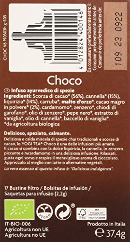 Yogi Tea - Choco Tè ecológico, 17 bolsitas