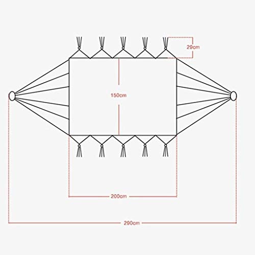 ZPEE Columpios Hamaca de Lona portátil for Interiores y Exteriores, for terraza, jardín o Patio Trasero, tamaño pequeño, Blanco Asiento de Columpio