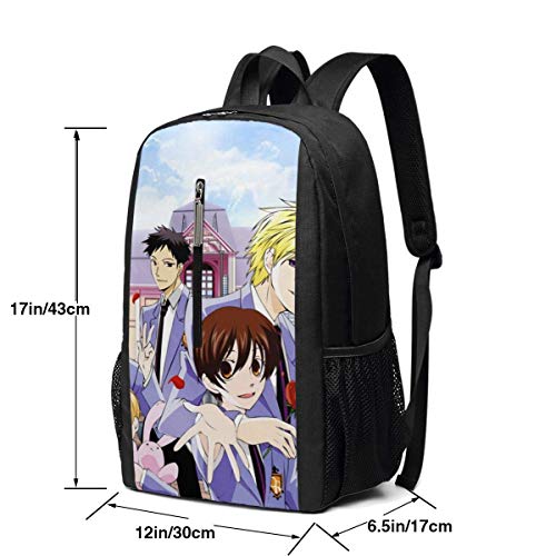 ZYWL Mochila de Viaje de 17 Pulgadas de Ouran High School Host Club