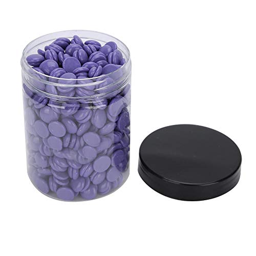 150 g de frijoles de cera dura, cera depilatoria portátil con ingredientes vegetales naturales y papel de depilación sin necesidad, para pieles sensibles piel cara cuerpo(Lavanda)