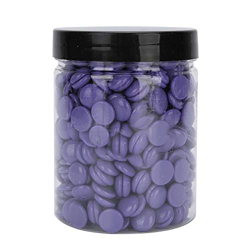 150 g de frijoles de cera dura, cera depilatoria portátil con ingredientes vegetales naturales y papel de depilación sin necesidad, para pieles sensibles piel cara cuerpo(Lavanda)