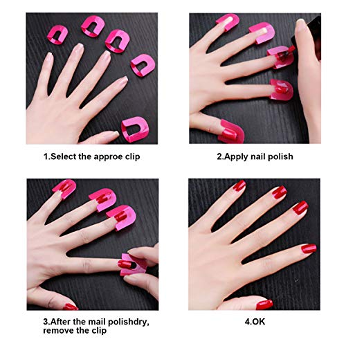 26 plantillas de barrera para uñas, ideales para manicura o polish, protectores reusables