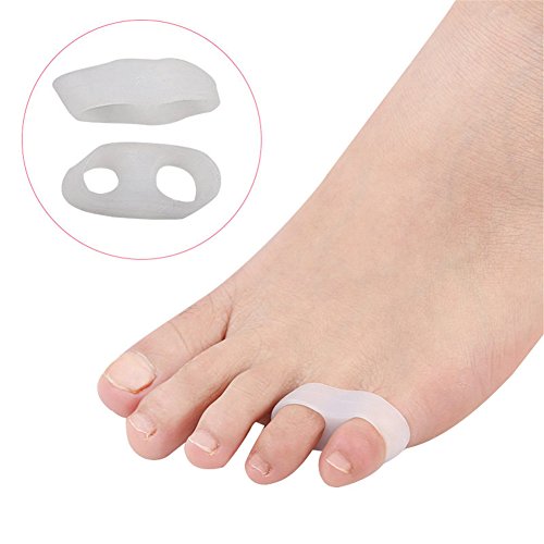 4 x Premium separador pequeñas ZEH Hallux Valgus corrector para tratar Soporte Dolor suave y cómodo de silicona Soft Gel