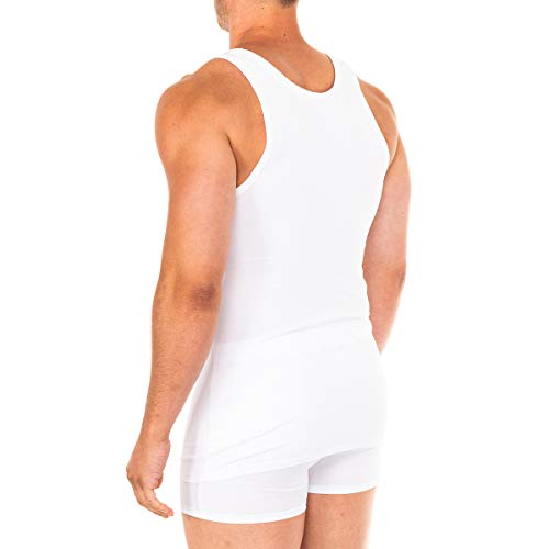 Abanderado Camiseta Sport de Tirantes Suavidad Real algodón Peinado, Blanco (Blanco 001), XX-Large (Tamaño del Fabricante:XXL/60) para Hombre