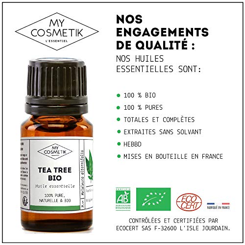 Aceite esencial Tea Tree orgánico (árbol de té) - MyCosmetik - 30 ml