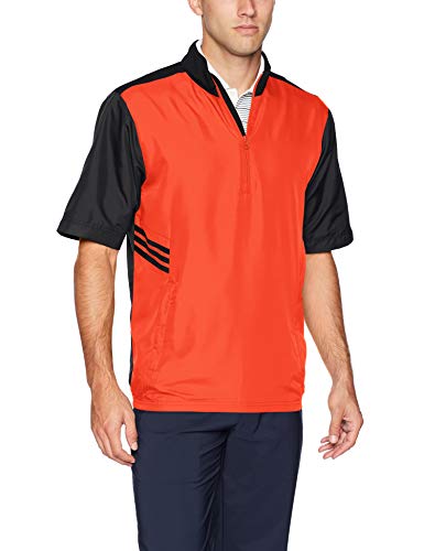 adidas Golf Club Wind - Chaqueta de manga corta para hombre, para hombre, Sudadera Club Wind SS, TM5422F8, rojo, S