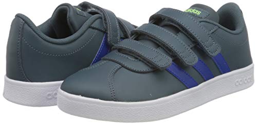 adidas VL Court 2.0 CMF C, Zapatillas de Deporte Unisex Niños, AZULEG/AZUREA/VERSEN, 32 EU