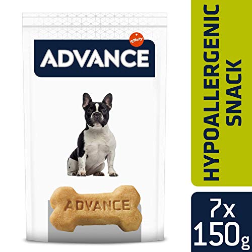 Advance Snacks Hypoallergenic Snack para Perro - Paquete de 7 x 150 gr - Total 1050 gr