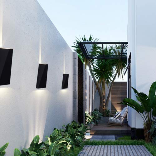 AKLKR Moderno Minimalista Creativo Lámpara de pared impermeable al aire libre LED Patio al aire libre Iluminación Lámpara de puerta Terraza Balcón Jardín Lámpara Dormitorio, Baño, Pasillo, Balcón, Esc