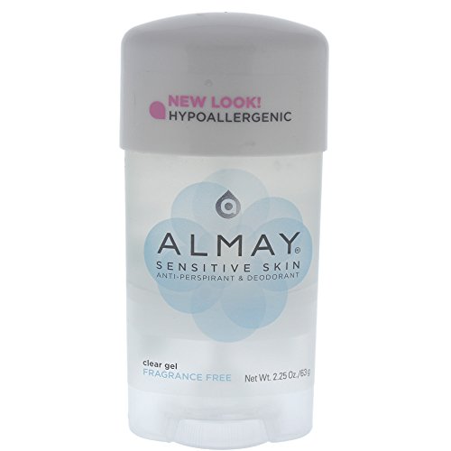 Almay Sensitive Skin Gel Transparente Antitranspirante & Desodorante, Sin Fragancia, 2,25 oz