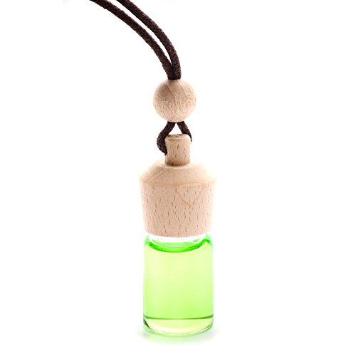 Ambientair Basic. Ambientador para coche Dama de Noche. Ambientador sin alcohol con tapón de madera. Fragancia suave y duradera que no causa mareos ni irritación.