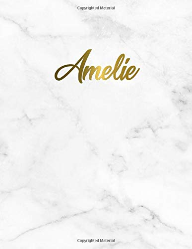Amelie: 2020 Planner & Organizer | Monthly & Weekly Views with To-Do’s, Funny Holidays & Inspirational Quotes, Vision Board, 20+ Notes Pages, ... | Marble & Gold Personal Name Gift for Girls & Women