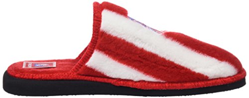 Andinas, Zapatillas de casa Unisex, Multicolor (RAYAS BLANCO-ROJO BORD. ATCO. MADRID), 41 EU