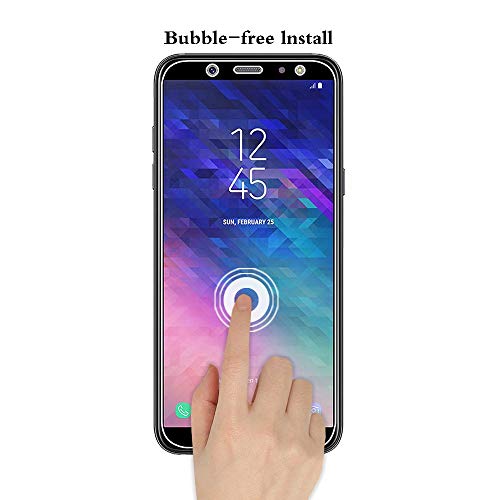 ANEWSIR [2 Pack Protector de Pantalla para Sumsung Galaxy A6 Plus 2018, Cristal Templado para Sumsung Galaxy A6 Plus Protector de la Pantalla - Ultra Resistente Dureza 9H Anti-Burbuja Alta definición