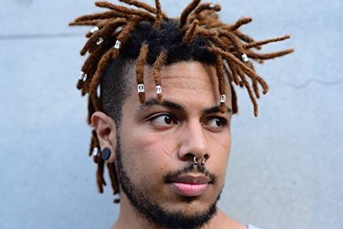 Anillos de Trenza Dreadlocks de Bobina de Pelo de Aluminio para Accesorios de Peinado 90 Piezas