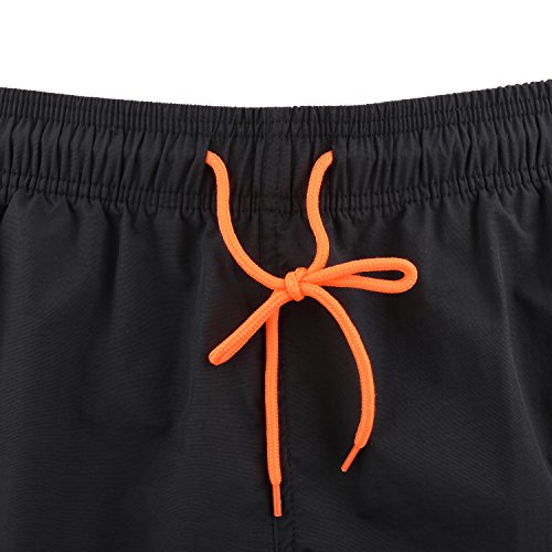 Arcweg Bañador Hombre Chico Playa Poliéster Pantalon Corto Hombre Deporte Secado Rápido Bañadores Natacion Ligero Moda Shorts Tallas Grandes 38-50 (Negro, S(EU)/Talla Española 38-40)